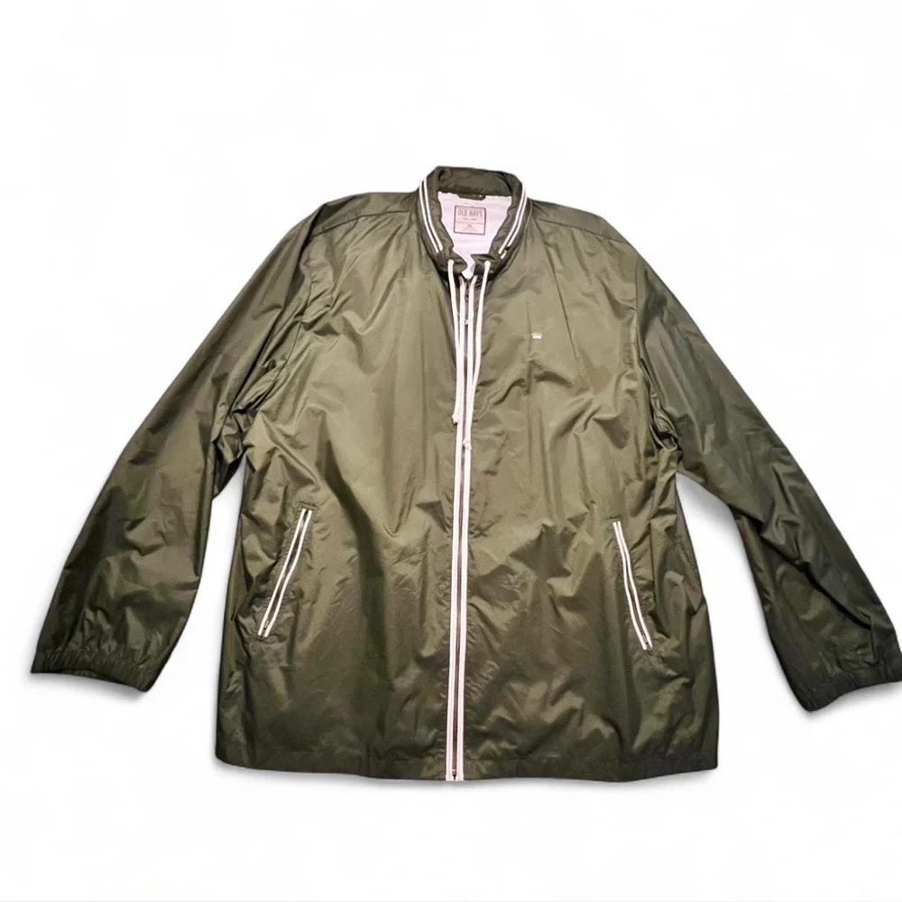 Old Navy Men's Olive Windbreaker